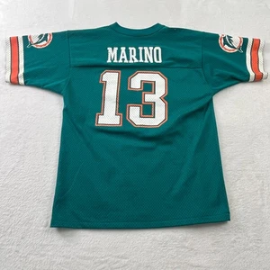 Dan Marino Jersey Youth XL Logo 7 MIAMI DOLPHINS NFL  MADE IN USA - Picture 1 of 8