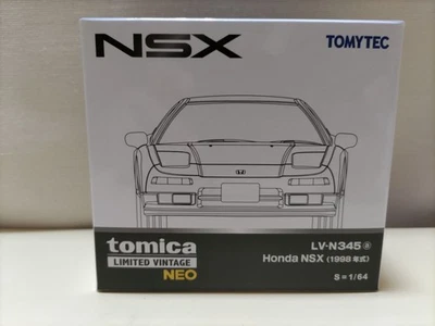 Винтажная Honda NSX 1998 TOMY TEC Tomica Limited Neo LV-N345a 1:64 жемчужно-белая - Изображение 1 из 4