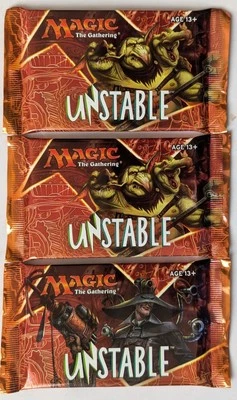 Magic the Gathering UNSTABLE 3 Sealed booster Packs English New - Image 1 of 2