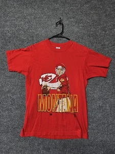 Camisa De Colección Kansas City Chiefs Joe Montana Mediana Caricatura Cabeza Grande Años 90 NFL  - Imagen 1 de 7