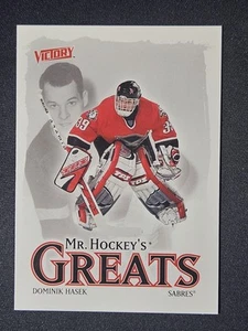 01-02 Victory Dominik Hasek Mr. Hockey's Greats 🚨🚨🚨 Buffalo Sabres - Picture 1 of 2
