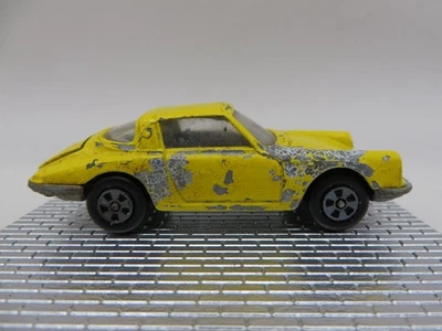 Винтажный Ertl Porsche 911 Targa, желтый, открывающаяся крышка двигателя, Jewel Lights, HK - Изображение 1 из 4