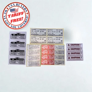 20 PIEZAS PEGATINAS DE REPUESTO COMPLETAS VOLK RAYS TE37 CE28 RE30 ZE40 SPEC 2 RUEDAS - Imagen 1 de 11