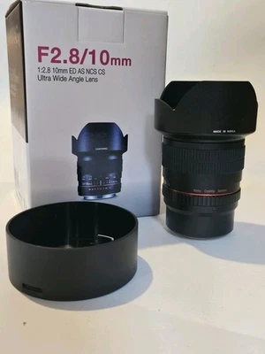 Samyang 10mm f/2.8 AS NCS CS - Canon EF Fit - MINT CONDITION - Image 1 of 4