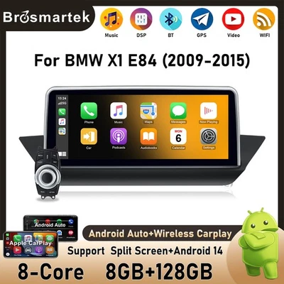 10,25" Android 14 Autoradio CarPlay 8+128GB iDrive GPS Für BMW X1 E84 2009-2015 - Bild 1 von 4