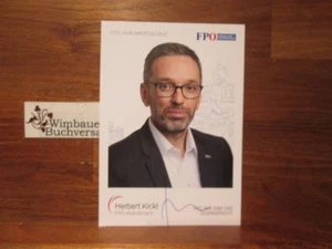 Original Autogramm Herbert Kickl Bundesminister für Inneres Österreich // 257553 - Picture 1 of 4