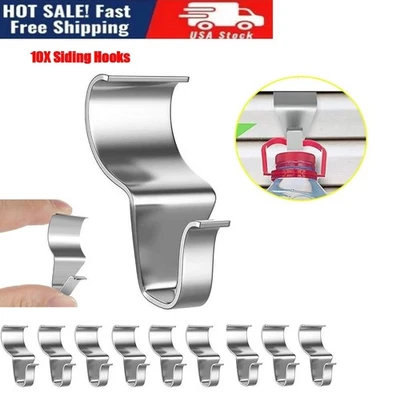10 Pack Vinyl Siding Hooks Heavy Duty Siding Clips Siding Hanger for Hanging .