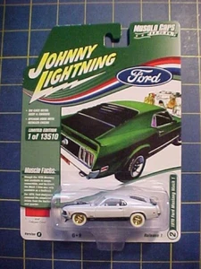 JOHNNY LIGHTNING MUSCLE CARS USA 1970 FORD MUSTANG MACH 1 WHITE LIGHTNING! NIP - Picture 1 of 8