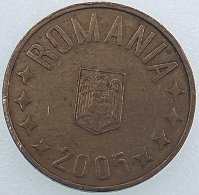 World Coin: 2005 Romania - 50 Bani - Circulated (SKU 346) - Image 1 of 4