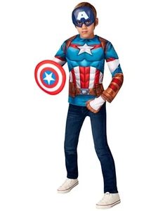 Rubies 40332 - Captain Ameri Kostüm Set, 3 tlg. Marvel Avengers - ca. 7-10 Jahre - Bild 1 von 4