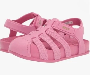 Reef Girl's Little Water Beachy Pink Malibu Sandal, Beach Pool Casual Shoe - Picture 1 of 6