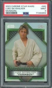 2023 Chrome Star Wars Luke Skywalker Monikers #M2 PSA 9 Mint - Picture 1 of 2