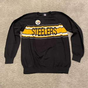 Suéter Pittsburgh Steelers Para Hombres XXL Tejido Pullover Crew Spellout Fútbol NFL - Imagen 1 de 10