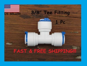 3/8" Tee Fitting for Reverse Osmosis (RO) Water Purification Systems - Picture 1 of 4