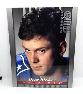 Tarjeta coleccionable Drew Bledsoe #11 Patriots 1977 Donruss Studio Football 8" X 10" - Imagen 1 de 2