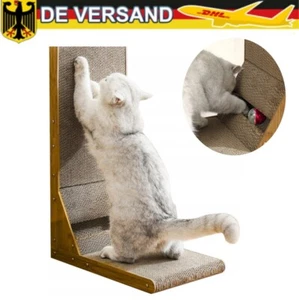 Katzen Wand Kratzbrett Eckkratzbrett Kratzmatte Kratzecke Kratzbaum Sisalbrett· - Bild 1 von 10