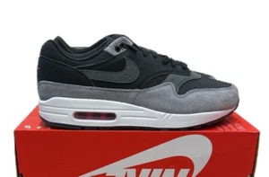 Nike Air Max 1 PRM 'Dark Smoke Grey' Black HJ9292-070 Men's Size 9.5 Shoes - Picture 1 of 5