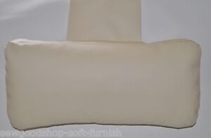 Cream Faux Leather Hanging Armchair Sofa Headrest Bolster Cushion with inner pad