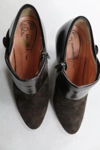 Women's 7 B Nanette Lepore Suede Vintage 3.5 Inch Heels A222 To - Picture 1 of 3