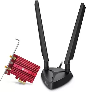 TP-Link WiFi 6E Intel AX210 AXE5400 PCIe WiFi Card for PC Archer TXE75E - Picture 1 of 8