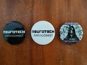 NEUROTECH ''Antagonist'' BUTTONS PINS BADGES NeuroAxis NeuroWulf Sybreed Pain - Picture 1 of 4