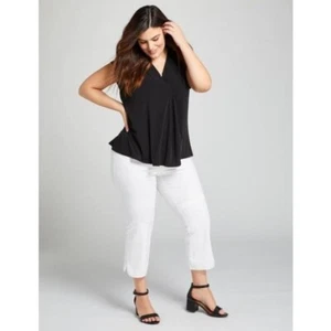 Pantalones recortados elásticos inteligentes Lane Bryant Allie 28 - Imagen 1 de 3