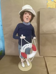 Rare Byers Choice The Carolers Ocean City NJ Man With Lifesaver VHTF - Picture 1 of 19