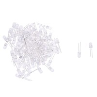 100 piezas 5mm Diode de luz rojo redonda brillante estupenda de la salida de la 