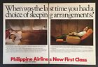 1984 PHILIPPINE Airlines BOEING 747 Cloud neuf chambres SKYBEDS annonce voies aériennes