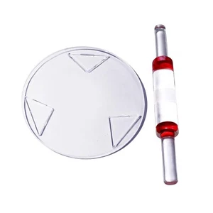 Roti Roller Transparent White Chakla & Belan Acrylic & Marble Rolling Board Pin - Picture 1 of 4