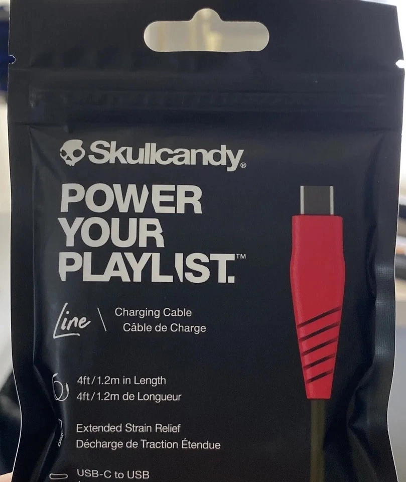 Cable de carga Skullcandy - 4 pies - USB-C a USB Foto 1 de 2
