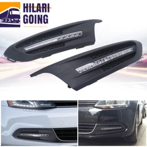 New LED DRL Daytime Running Lights Fog Lamp For Volkswagen Jetta Sedan 2011-2014 - Picture 1 of 10
