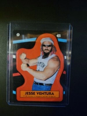1985 Topps Stickers WWF Jesse The Body Ventura Card #4 NM Rookie RC WWE HOF - Image 1 of 2