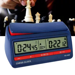 Langlebige Schach Digital Timer Schachuhr Count Up Down Brettspiel Uhr Spiel Werkzeug - Bild 1 von 10