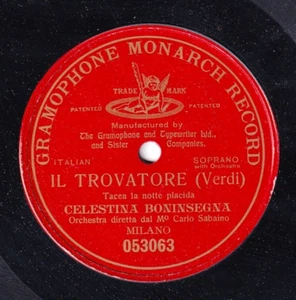 Boninsegna. Verdi (Trovatore - tacea la notte). G&T 053063. EX++ - Imagen 1 de 1