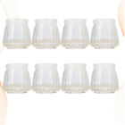 8pcs Pudding Bottles Glass Mason Jars Glass Mousse Jar Glass Favor Jars