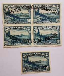 1938 ESPAÑA SERIE DEFENSA DE MADRID 789/790 7/11/1938 - MNH - LUJO - Imagen 1 de 2