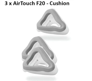 ResMed AirTouch F20 Full Face CPAP Mask Memory Foam S Cushions 3 Pack SMALL SIZE - Picture 1 of 9