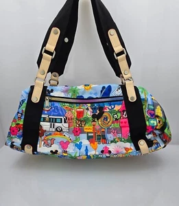 Raro Bolso de Hombro Walt Disney World Disneyland Resort Bolso de Lona Arco Iris Cremallera - Imagen 1 de 23