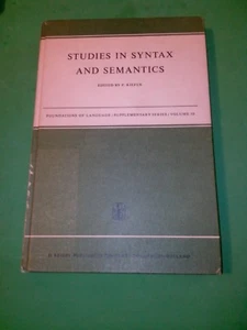 F. Kiefer - Studium der Syntax und Semantik - Reidel Verlag (1969) - Bild 1 von 2