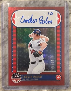 Camden Boehm 2025 Panini Stars & Stripes 15U National Team Signatures Autograph - Picture 1 of 2