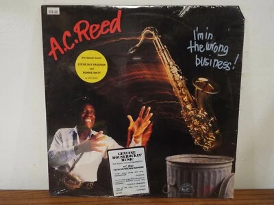 A.C. REED, STEVIE RAY VAUGHAN I'M IN THE WRONG BUSINESS LP VINYL ALBUM - Image 1 of 4