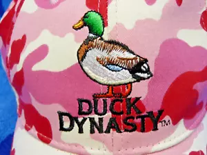 Womens Pink Duck Dynasty Camo Ball Cap Hat One Size Adjustable Embroidered NEW - Picture 1 of 7