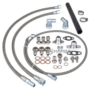 Turbo oil & water hose kit Top mount 98~05 AUDI VW 1.8T transverse GT30R GT28R - Picture 1 of 5