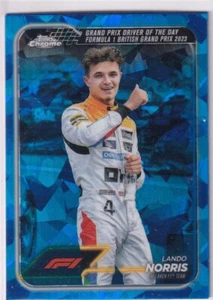 Topps 2024 Chrome Formula 1 Nr. 168 Lando Norris Sapphire Refractor - Bild 1 von 2