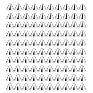 100PCS 3-6MM Threaded Replacement Spike Cone Piercing Barbell Parts Body Jewelry - Picture 1 of 5