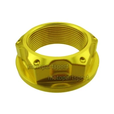 Aluminum Steering Stem Head Nut M24 For Suzuki RM125 RM250 RMX450 RMZ250 RMZ450 - Image 1 of 4