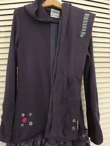 New NAARTJIE Size 9 hoodie Dress & NWT Tulle Leggings Studio Set - Picture 1 of 3
