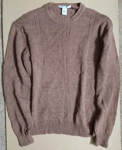 Vintage Hong Kong Geoffrey Beene Strickpullover braun L Opa Strick 24 Grube 27 lang - Bild 1 von 3