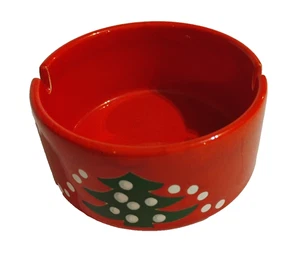 Vintage Waechtersbach Weihnachtsbaum Aschenbecher rot grün weiß West Germany - Bild 1 von 8